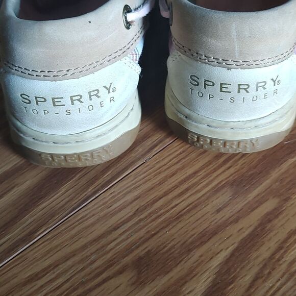 Sperry top sliders pink plaid ladies. Sz 6.5 EUC worn once or twice - Picture 8 of 9